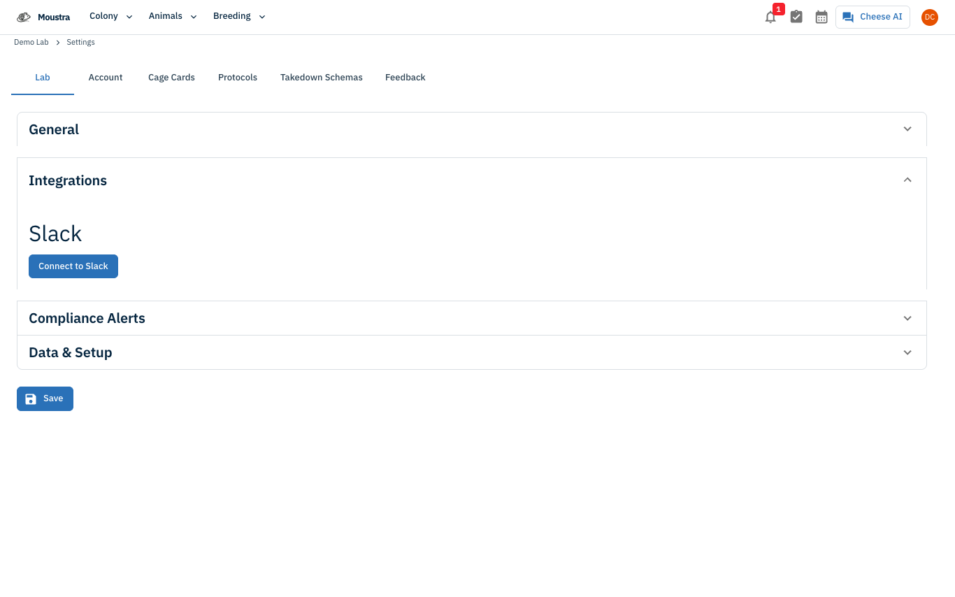 Screenshot for Click Connect to Slack