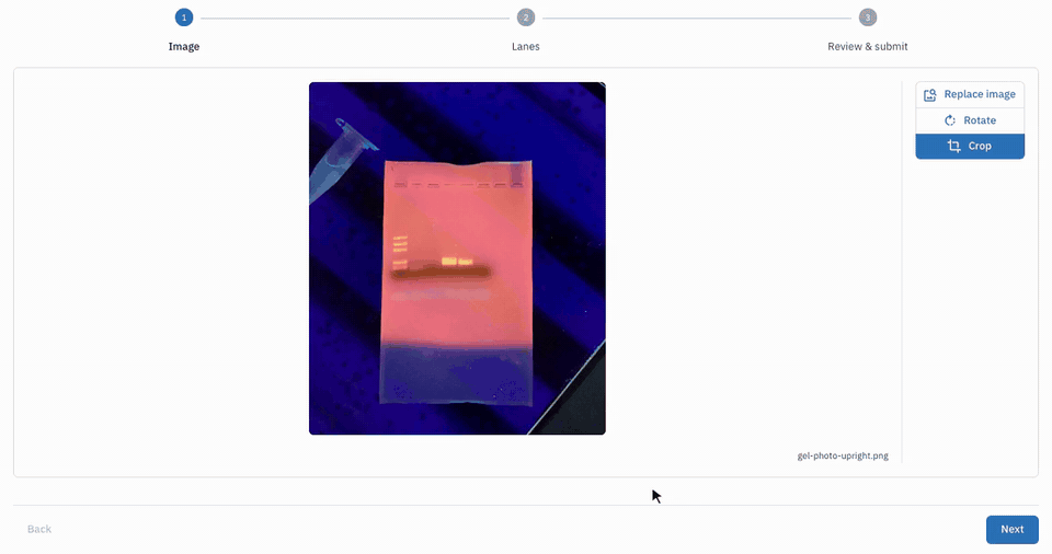 Screenshot for Crop to one row