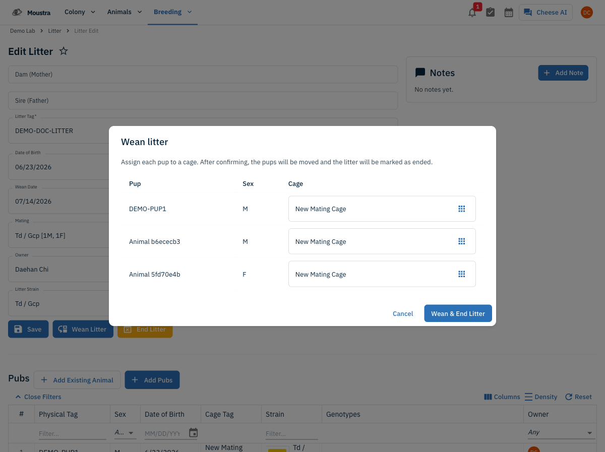Screenshot for Click Wean Litter