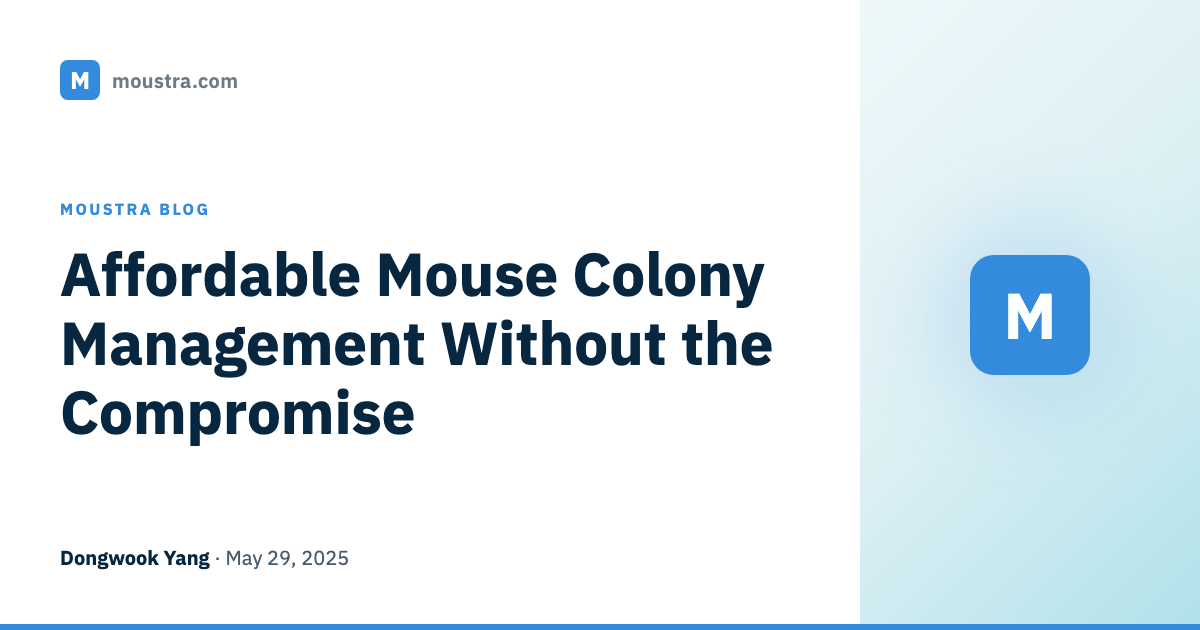 Affordable Mouse Colony Management Without the Compromise