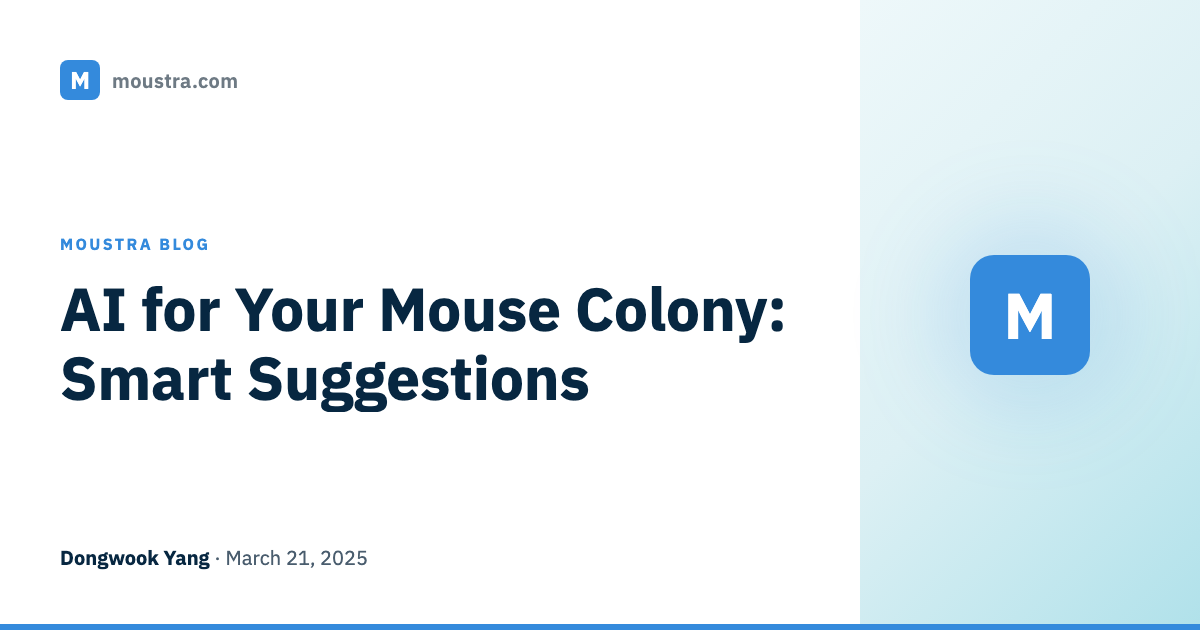 AI for Your Mouse Colony: Smart Suggestions