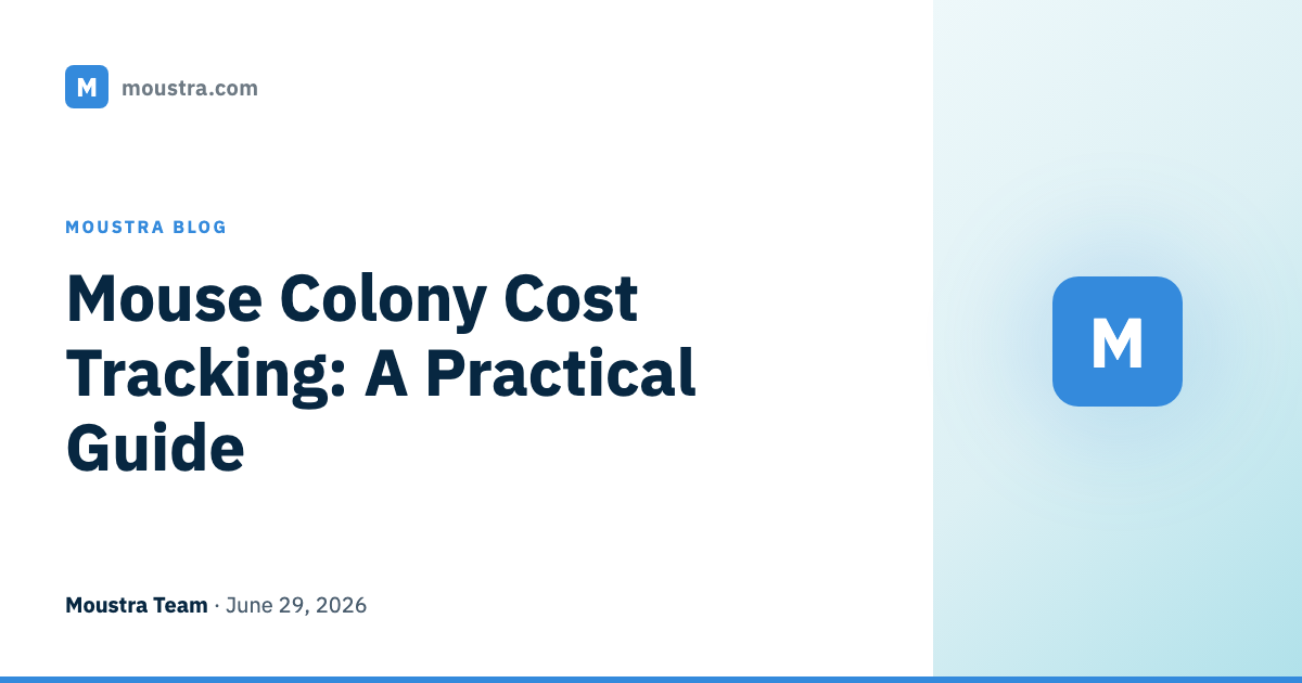 Mouse Colony Cost Tracking: A Practical Guide