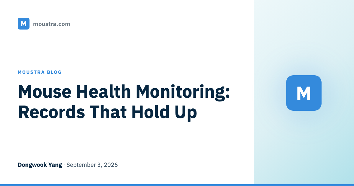 Mouse Health Monitoring: Records That Hold Up