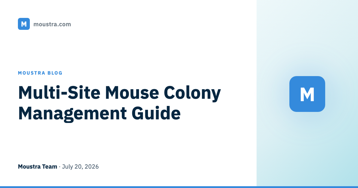 Multi-Site Mouse Colony Management Guide