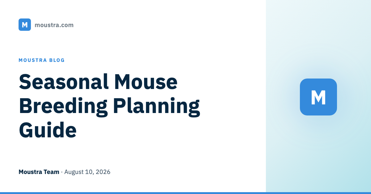 Seasonal Mouse Breeding Planning Guide